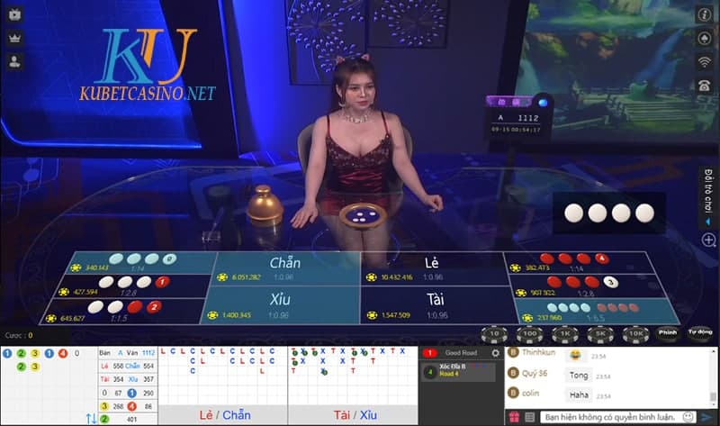 Giao diện game xóc đĩa Kubet