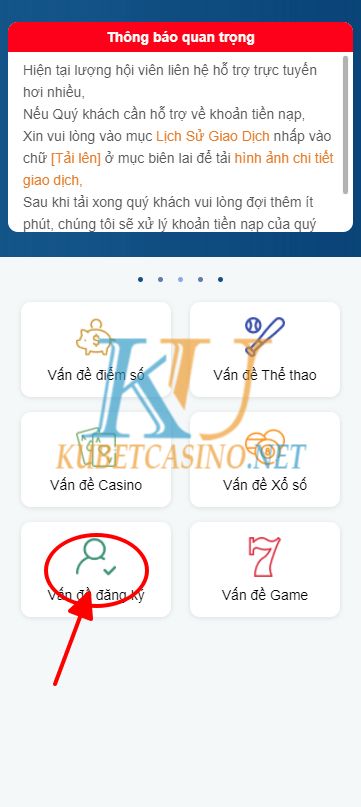 Chọn hỏi về đăng ký